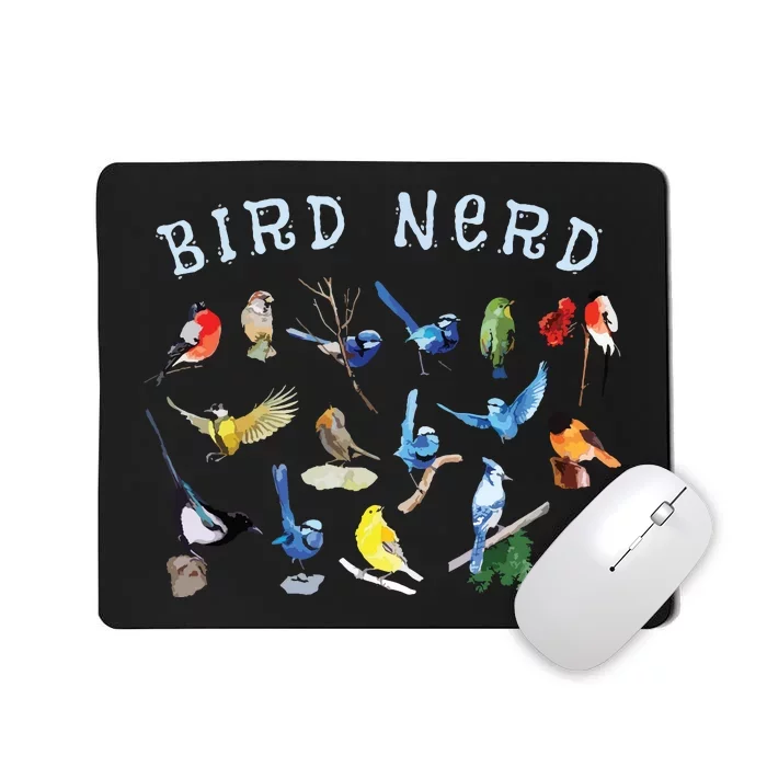 Bird Watching Nerd Birdwatching Birds Lover Cute Funny Gift Mousepad