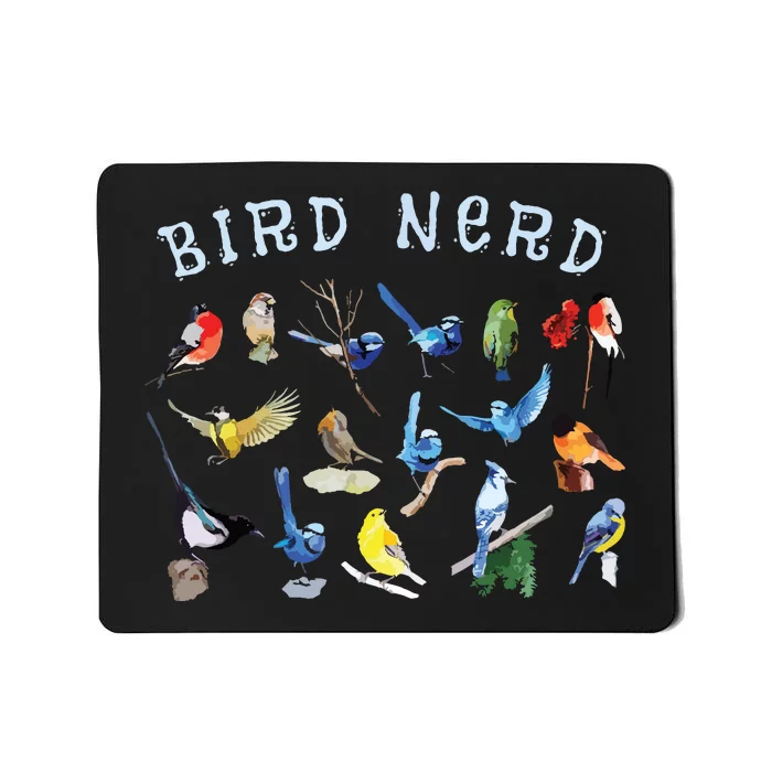 Bird Watching Nerd Birdwatching Birds Lover Cute Funny Gift Mousepad