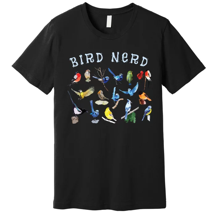 Bird Watching Nerd Birdwatching Birds Lover Cute Funny Gift Premium T-Shirt