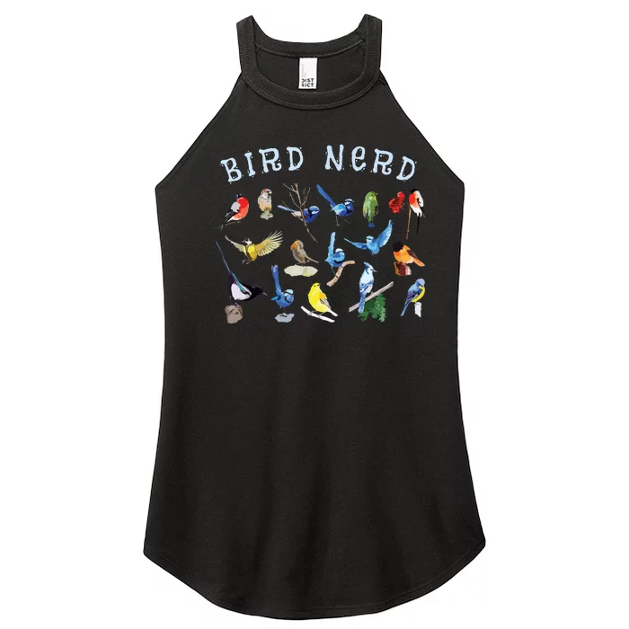 Bird Watching Nerd Birdwatching Birds Lover Cute Funny Gift Women’s Perfect Tri Rocker Tank