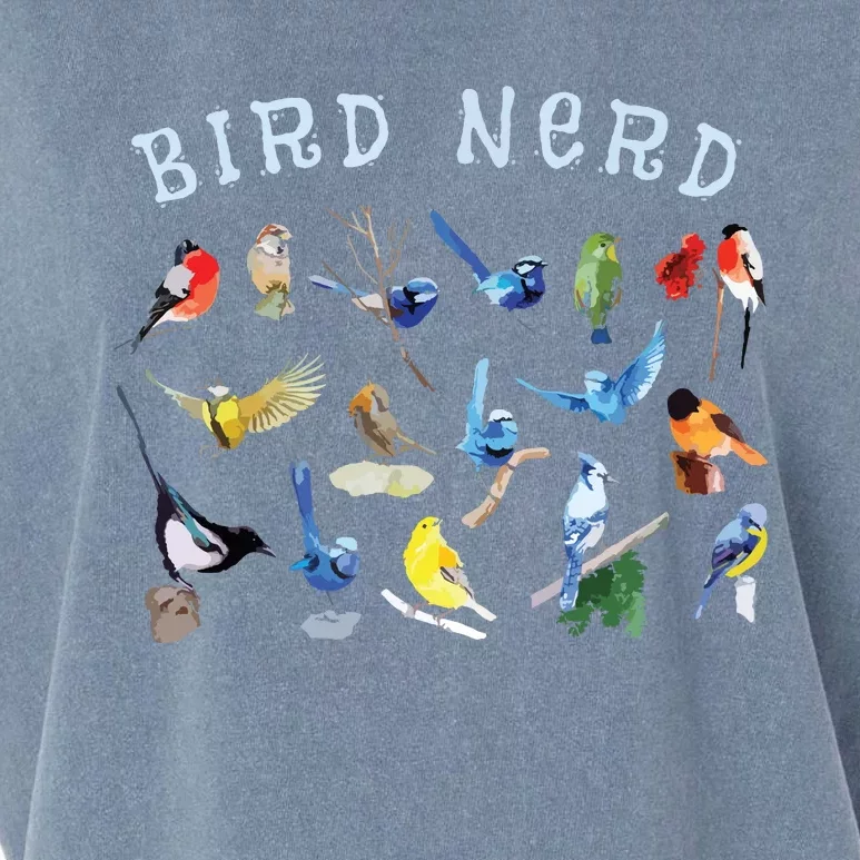 Bird Watching Nerd Birdwatching Birds Lover Cute Funny Gift Garment-Dyed Women's Muscle Tee