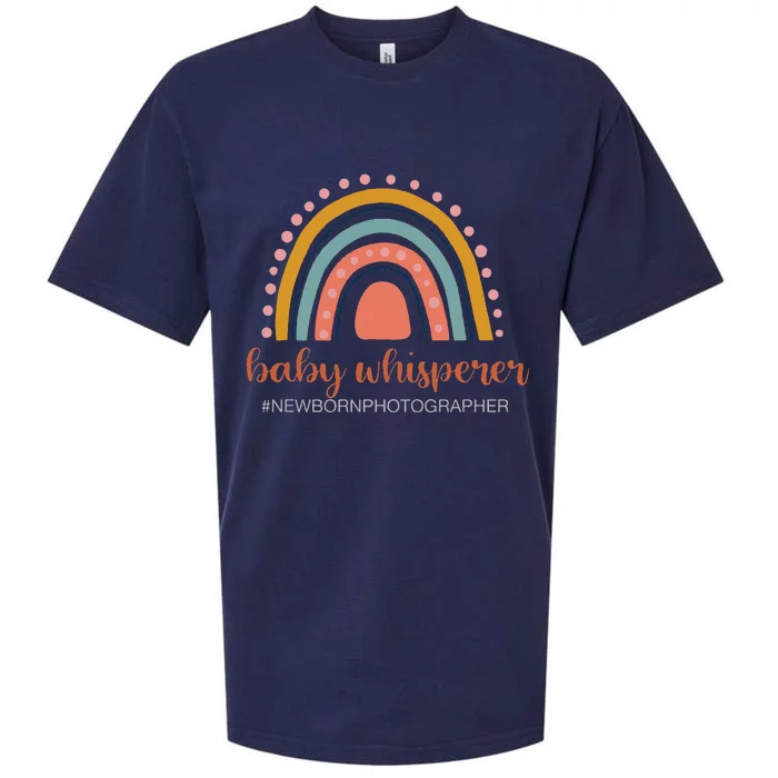 Baby Whisperer Newborn Photographer Rainbow Photographer Sueded Cloud Jersey T-Shirt