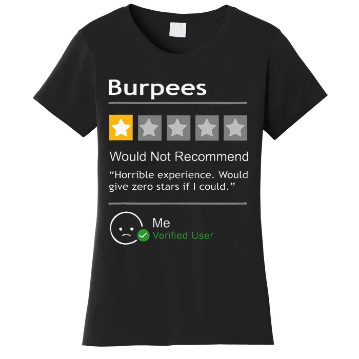 Burpees Would Not Recommend Women's T-Shirt