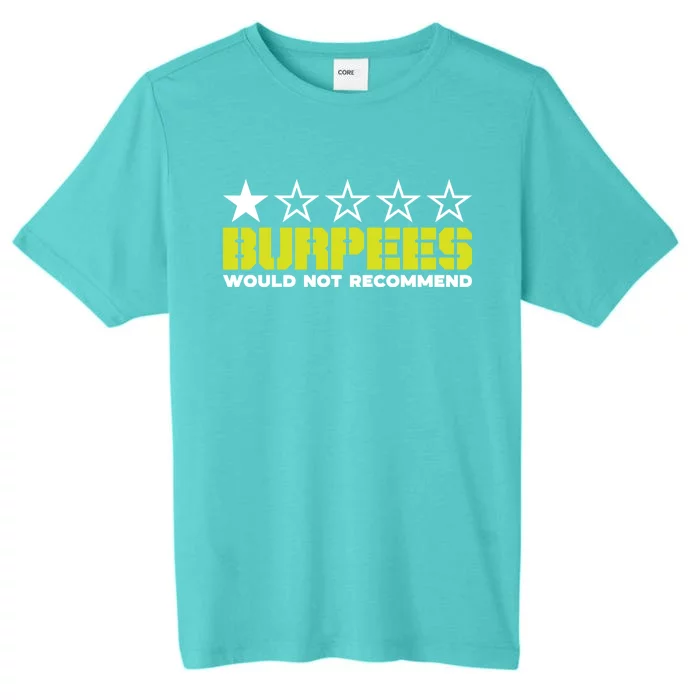 Burpees Would Not Recomd Workout Fitness Gift ChromaSoft Performance T-Shirt