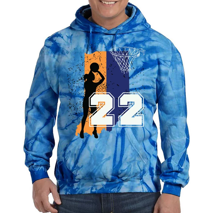 Basketball Women No 22 Jersey Tie Dye Hoodie