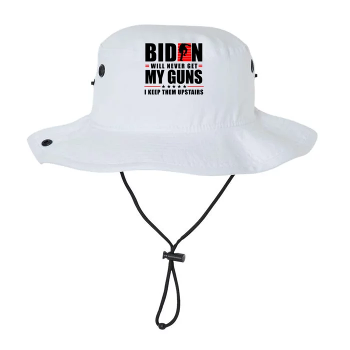 Biden Will Never Get My Guns I Keep The Upstairs Funny Politcal Legacy Cool Fit Booney Bucket Hat