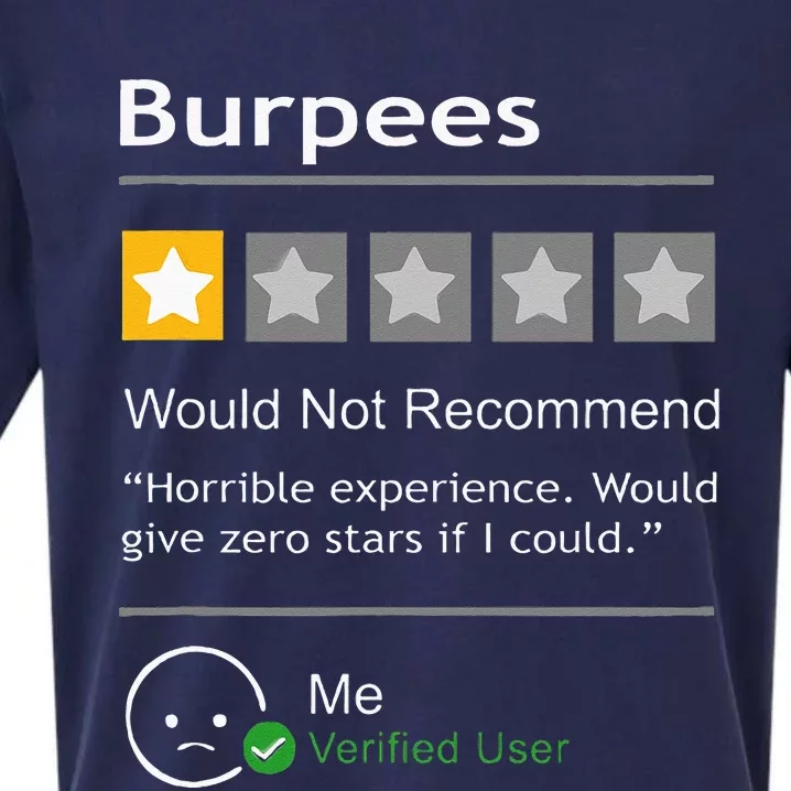 Burpees Would Not Recommend Men Women Gift Funny Workout Sueded Cloud Jersey T-Shirt