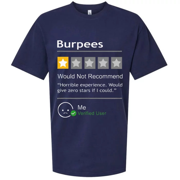 Burpees Would Not Recommend Men Women Gift Funny Workout Sueded Cloud Jersey T-Shirt