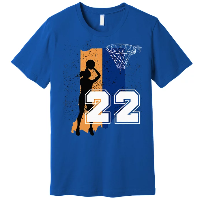 Basketball Women No 22 Jersey Premium T-Shirt