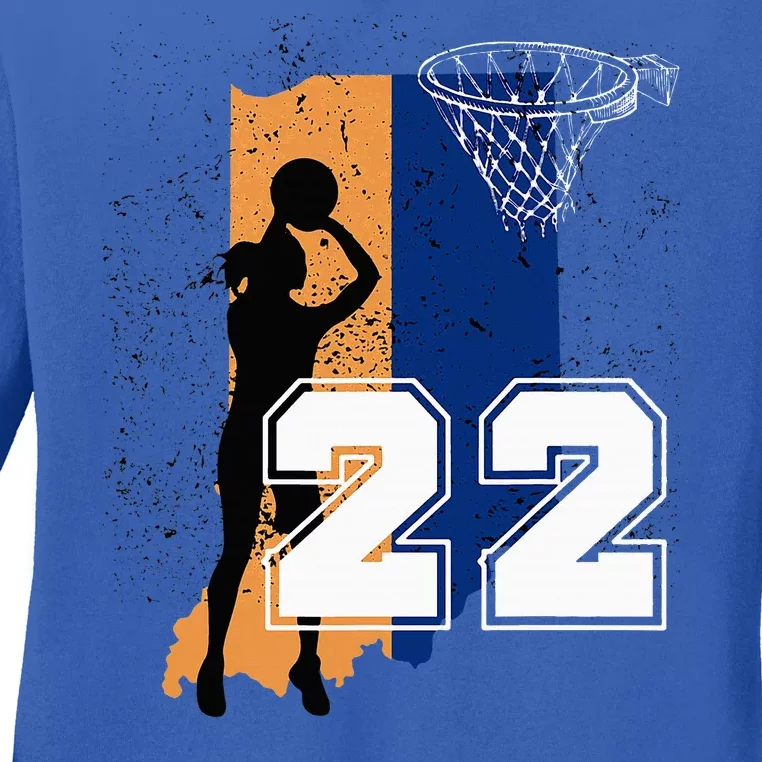 Basketball Women No 22 Jersey Ladies Long Sleeve Shirt