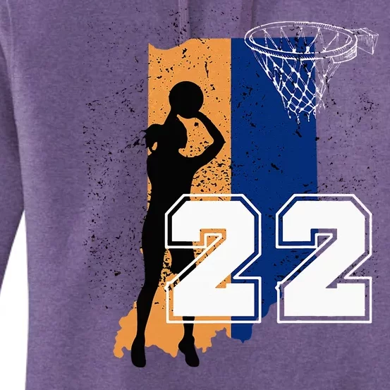 Basketball Women No 22 Jersey Women's Pullover Hoodie