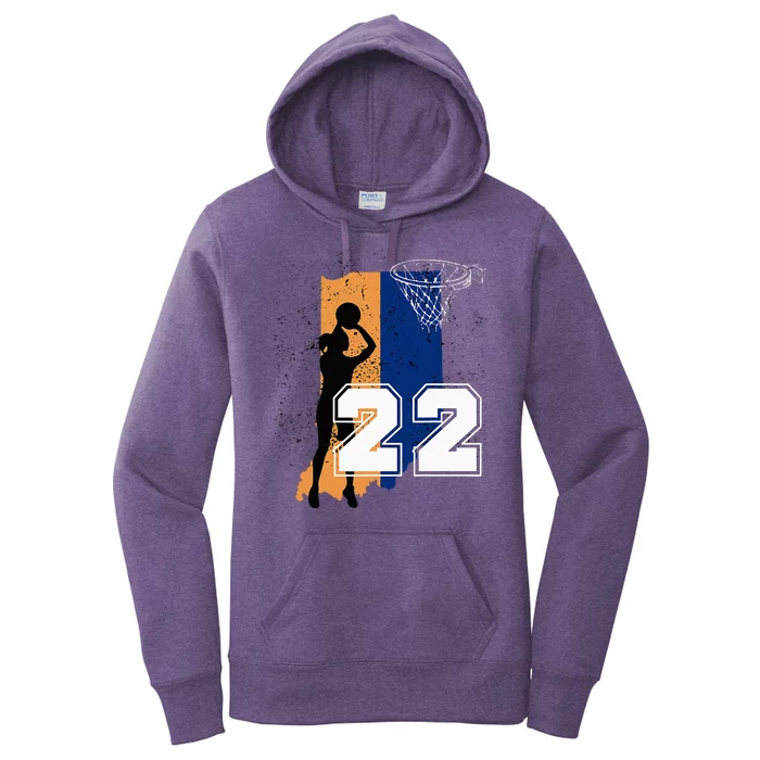 Basketball Women No 22 Jersey Women's Pullover Hoodie