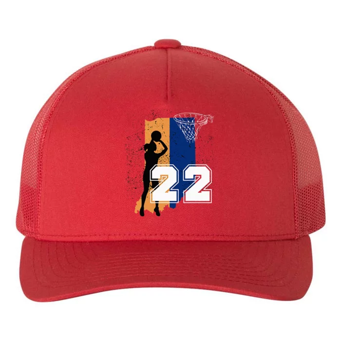 Basketball Women No 22 Jersey Yupoong Adult 5-Panel Trucker Hat