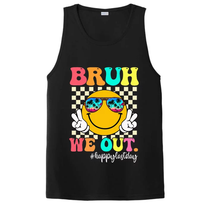 Bruh We Out Teachers Summer Last Day Of School Performance Tank