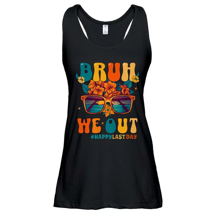 Bruh We Out Women Happy Last Day Of School Teacher Funny Ladies Essential Flowy Tank