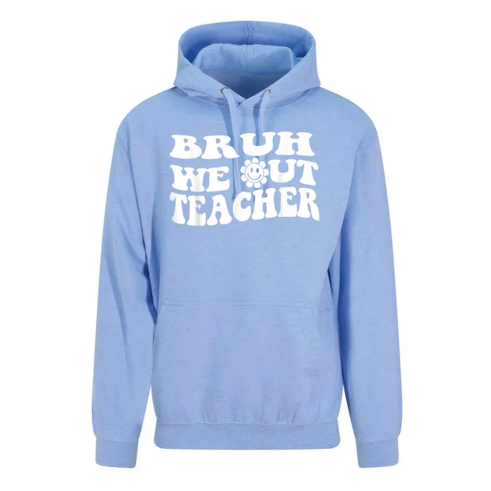 Bruh We Out Teachers Cute End Of School Year Teacher Summer Unisex Surf Hoodie