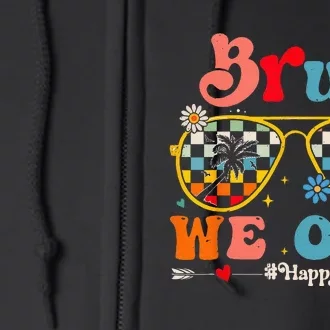 Bruh We Out Happy Last Day Of School Teacher Boy Girl Summer Full Zip Hoodie