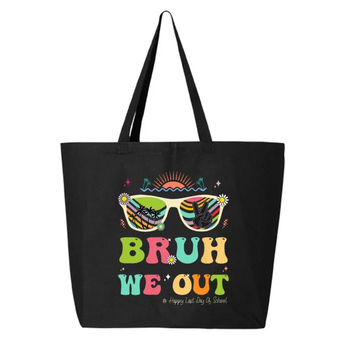 Bruh We Out Funny Last Day Of School Teacher Summer 25L Jumbo Tote