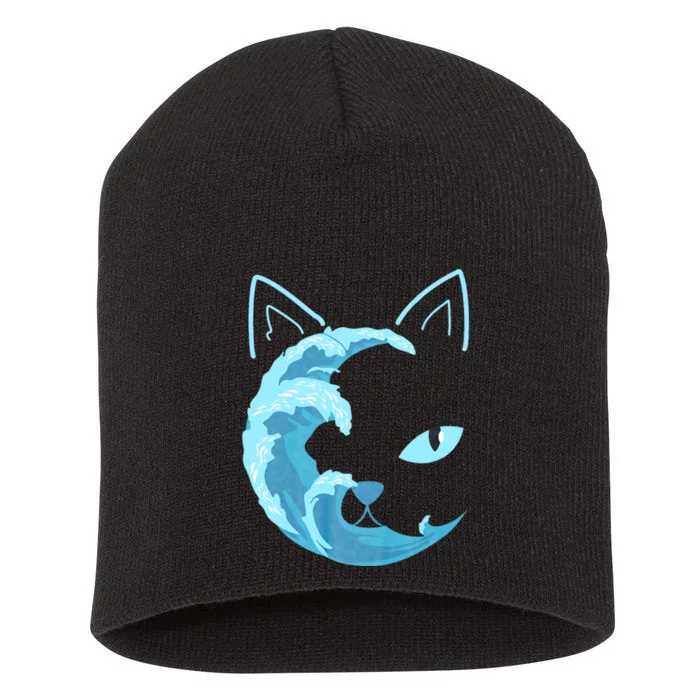 Blue Wave Of Cat Ladies For Kamala Short Acrylic Beanie