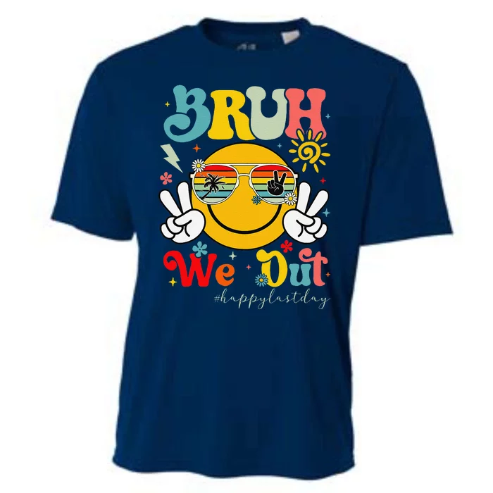 Bruh We Out Summer Happy Last Day Of School Teacher Student Cooling Performance Crew T-Shirt