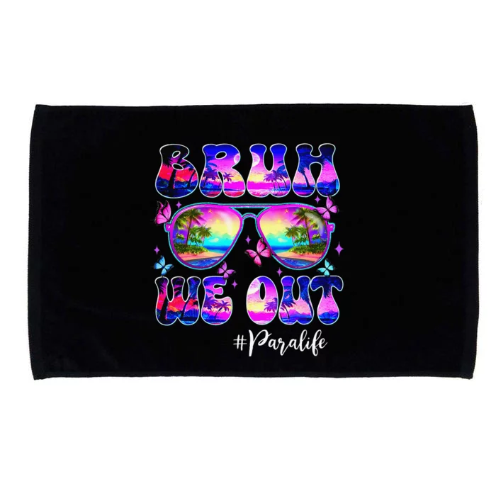 Bruh We Out Summer Para Life Sunglasses Tie Dye Microfiber Hand Towel