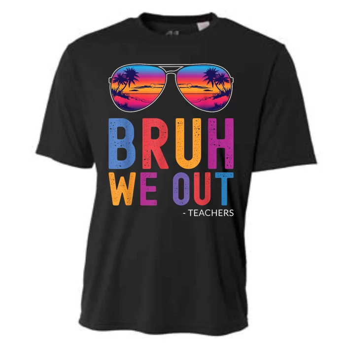 Bruh We Out Teachers Summer Last Day Of School Men Women Cooling Performance Crew T-Shirt