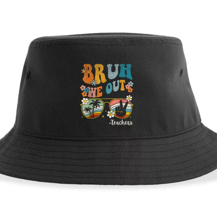 Bruh We Out Teachers Last Day Of School End Of School Year Sustainable Bucket Hat