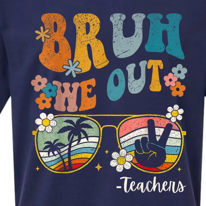 Bruh We Out Teachers Last Day Of School End Of School Year Sueded Cloud Jersey T-Shirt