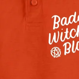 Baddest Witch On The Block Funny Halloween Teen Gift Dry Zone Grid Performance Polo