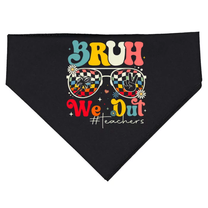 Bruh We Out Teachers USA-Made Doggie Bandana