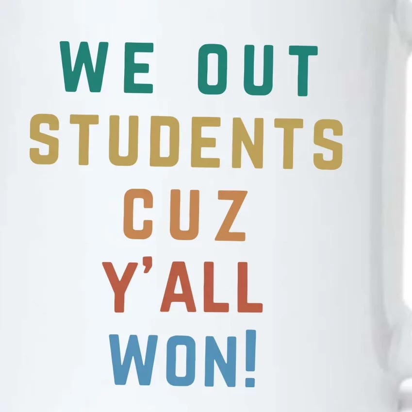 Bruh We Out Teacher YAll Won Black Color Changing Mug