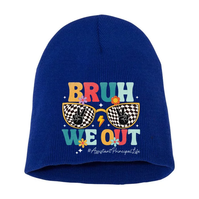 Bruh We Out Summer Last Day Of School Short Acrylic Beanie