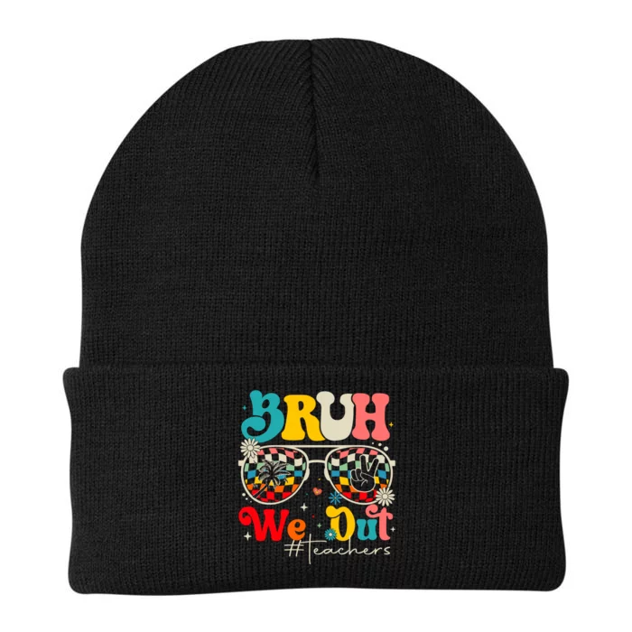 Bruh We Out End Of The School Year Knit Cap Winter Beanie