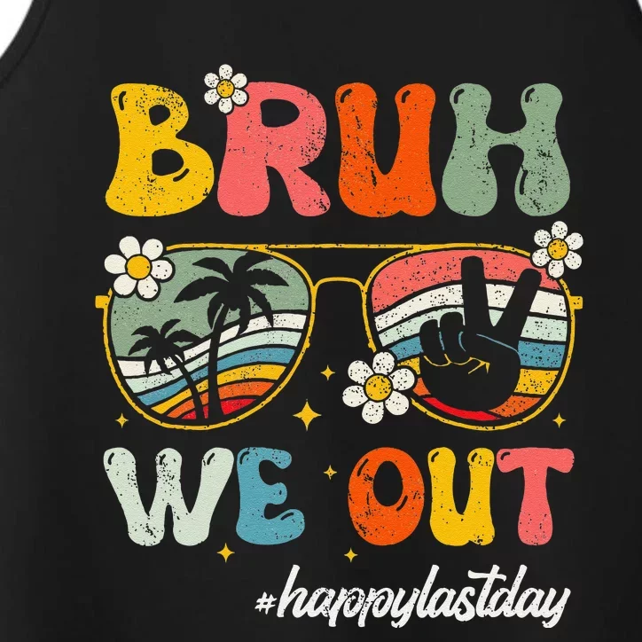 Bruh We Out Happy Last Day Of School Teacher Boy Girl Summer Performance Tank