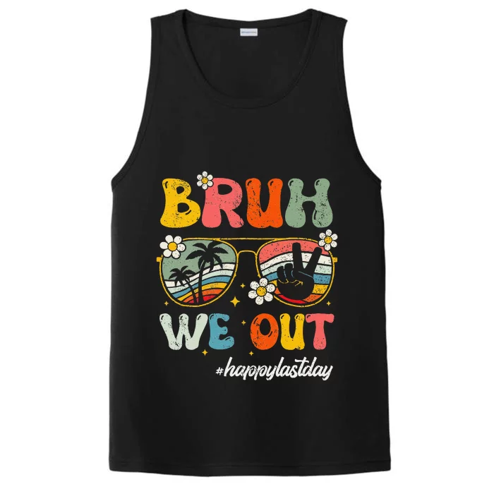 Bruh We Out Happy Last Day Of School Teacher Boy Girl Summer Performance Tank