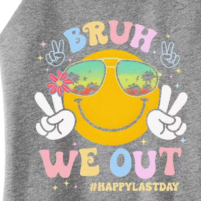 Bruh We Out Happy Last Day Of School Teacher Boy Girl Summer Women’s Perfect Tri Rocker Tank