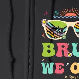 Bruh We Out Funny Last Day Of School Teacher Boy Girl Summer Full Zip Hoodie