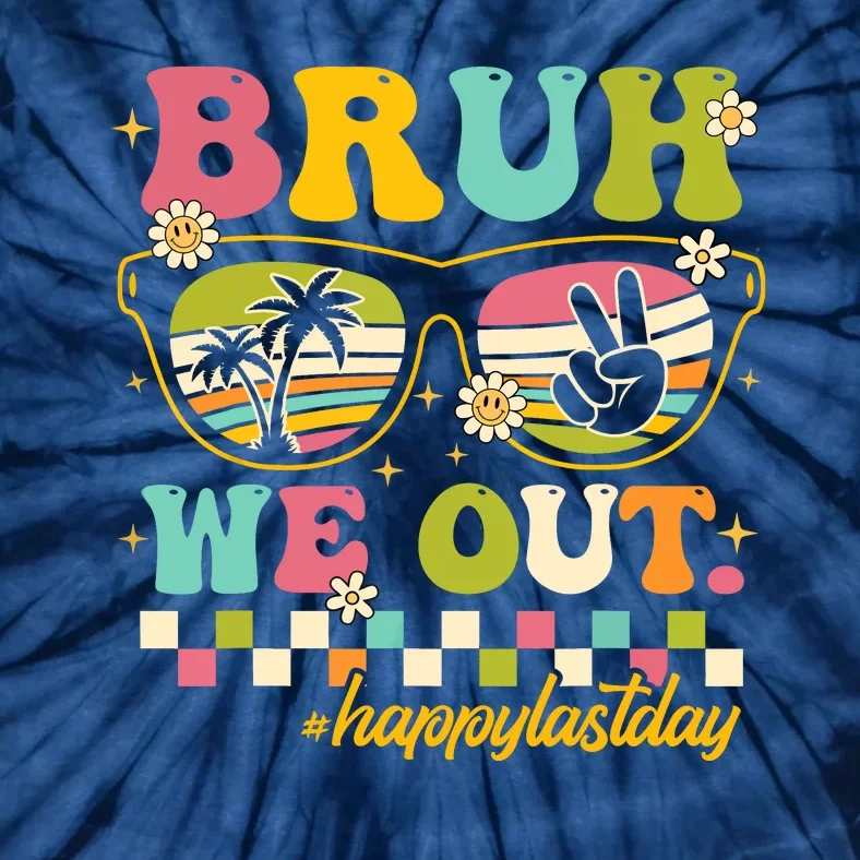 Bruh We Out Funny Last Day Of School Teacher Boy Girl Summer Tie-Dye T-Shirt