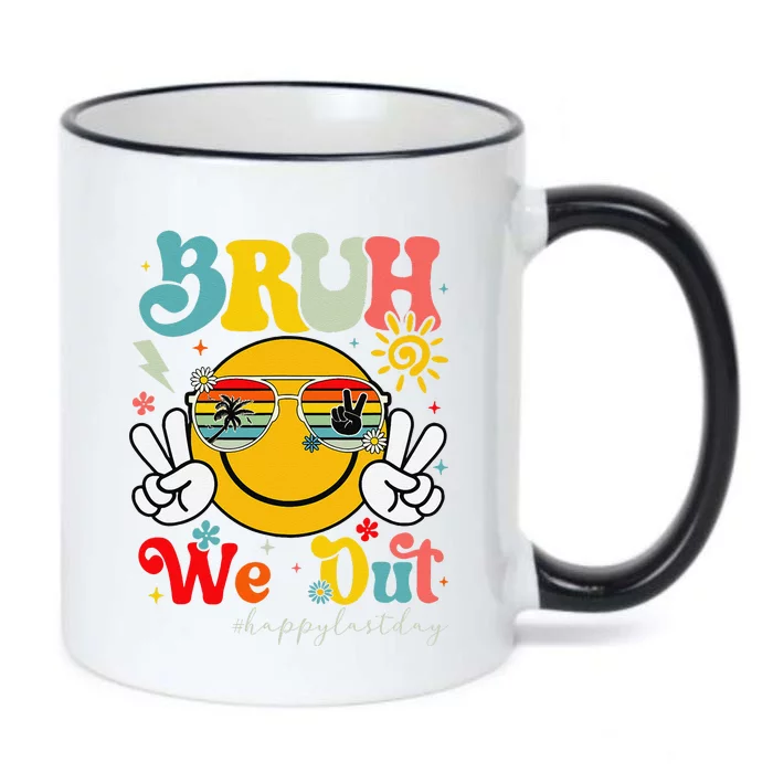 Bruh We Out Summer Happy Last Day Of School Teacher Student Black Color Changing Mug