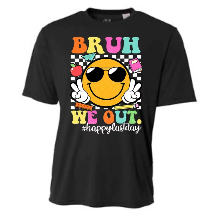 Bruh We Out Teachers Happy Last Day Of School Summer Cooling Performance Crew T-Shirt