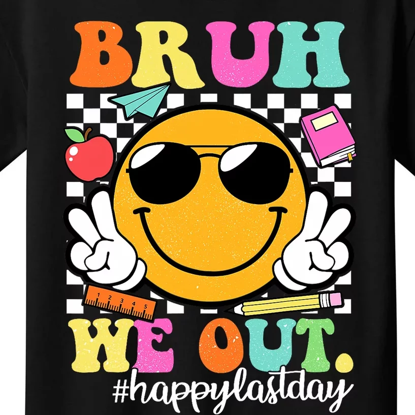 Bruh We Out Teachers Happy Last Day Of School Summer Kids T-Shirt