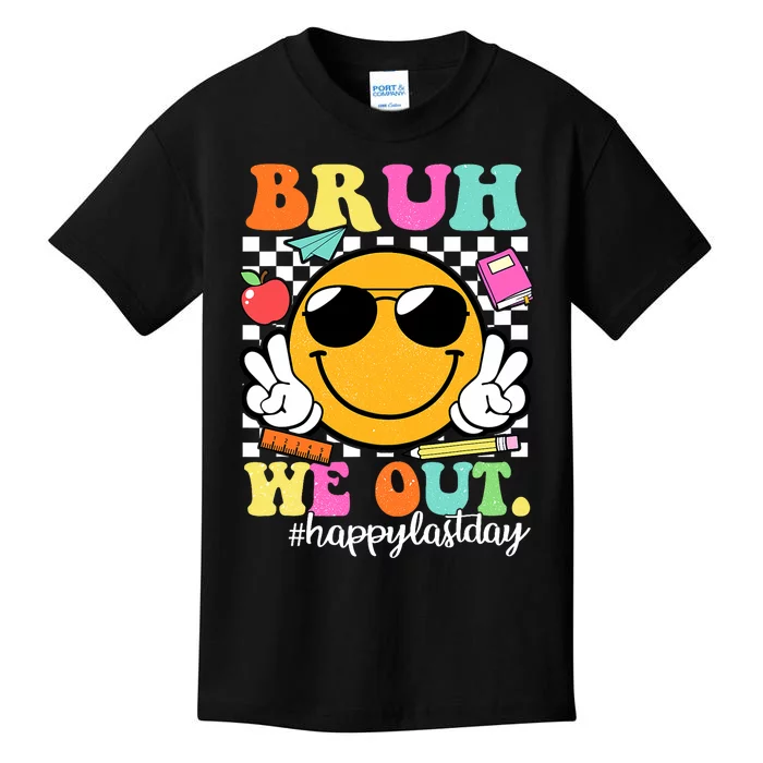 Bruh We Out Teachers Happy Last Day Of School Summer Kids T-Shirt