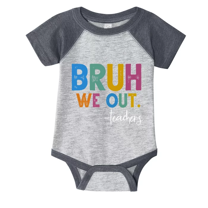 Bruh We Out Teachers Summer Last Day Of School Infant Baby Jersey Bodysuit