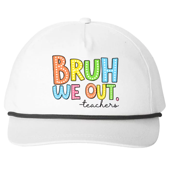 Bruh We Out Teacher Snapback Five-Panel Rope Hat