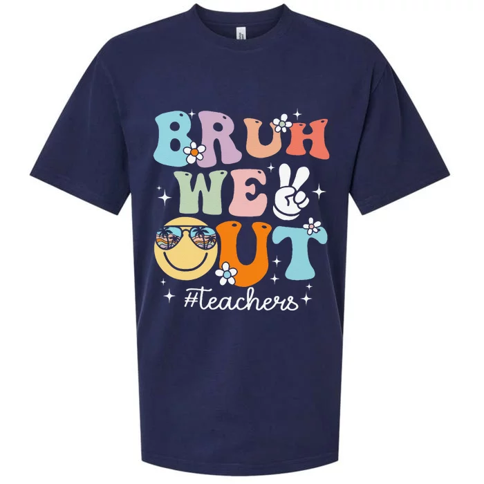 Bruh We Out Teachers Last Day Of School End Of School Year Sueded Cloud Jersey T-Shirt