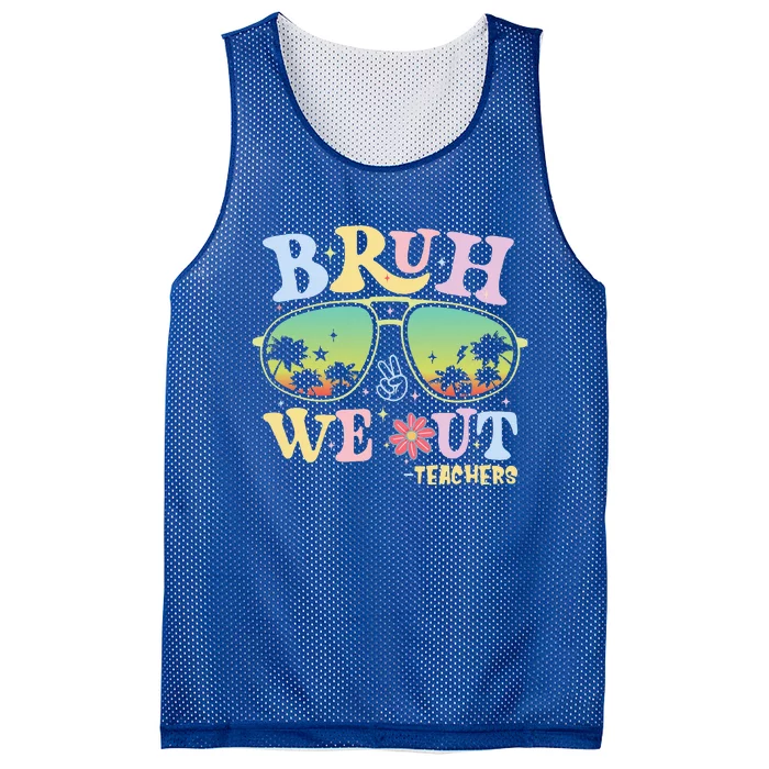 Bruh We Out Teachers Mesh Reversible Basketball Jersey Tank