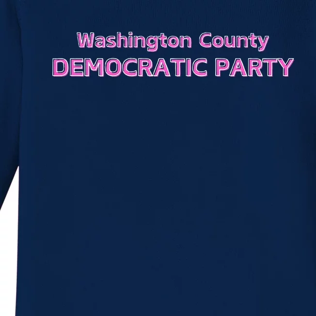 Blue Wave Party Washington County Democratic Party 2024 Baby Long Sleeve Bodysuit