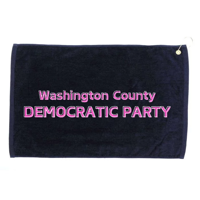 Blue Wave Party Washington County Democratic Party 2024 Grommeted Golf Towel