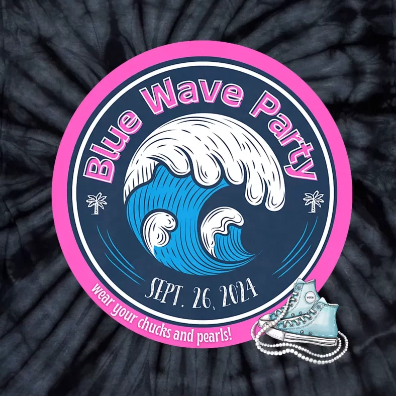 Blue Wave Party Washington County Democratic Party 2024 Tie-Dye T-Shirt