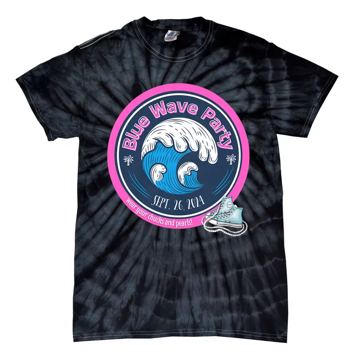 Blue Wave Party Washington County Democratic Party 2024 Tie-Dye T-Shirt